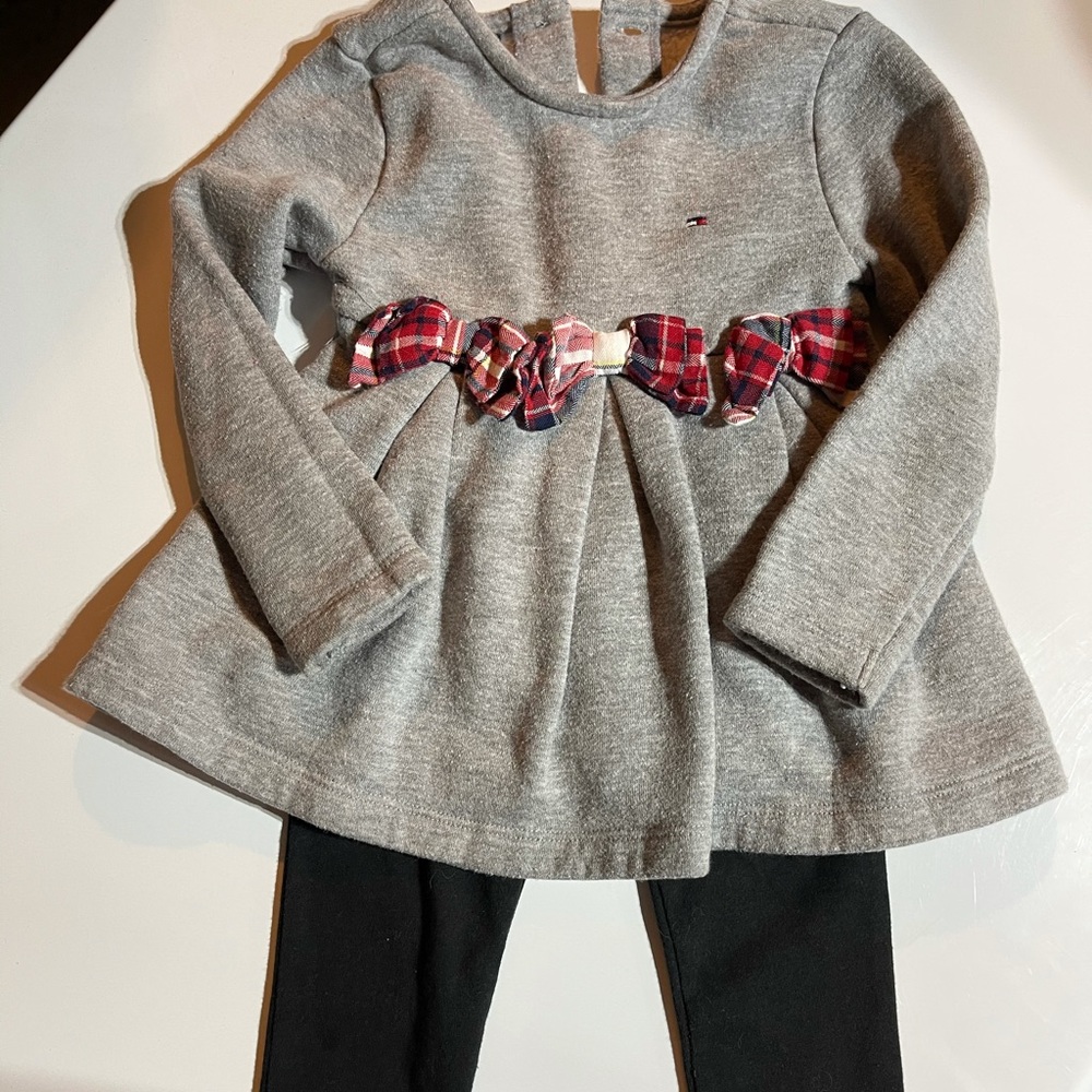 Tommy Hilfiger girls dress & pants. Size 2T
